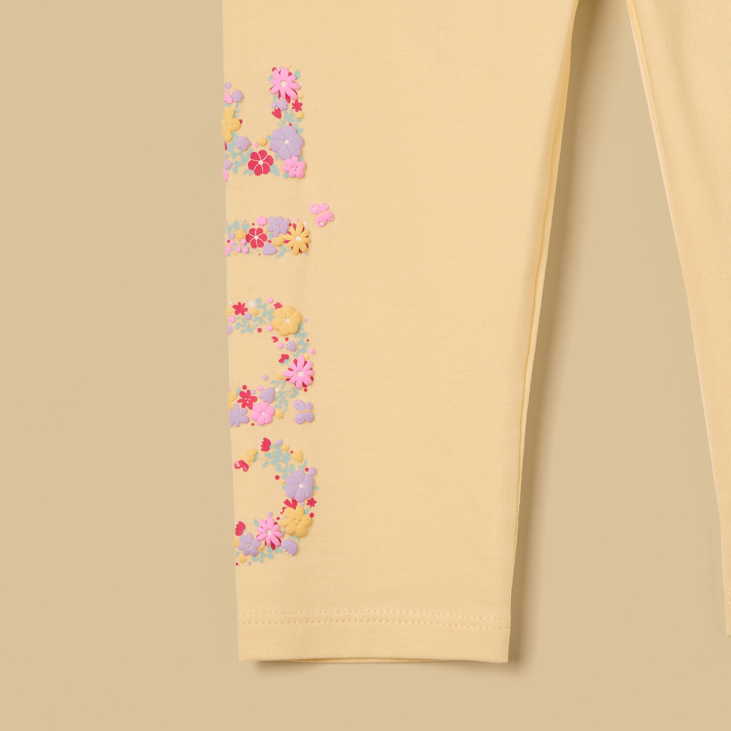 Floral Embroidered Leggings
