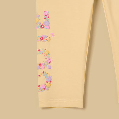 Floral Embroidered Leggings