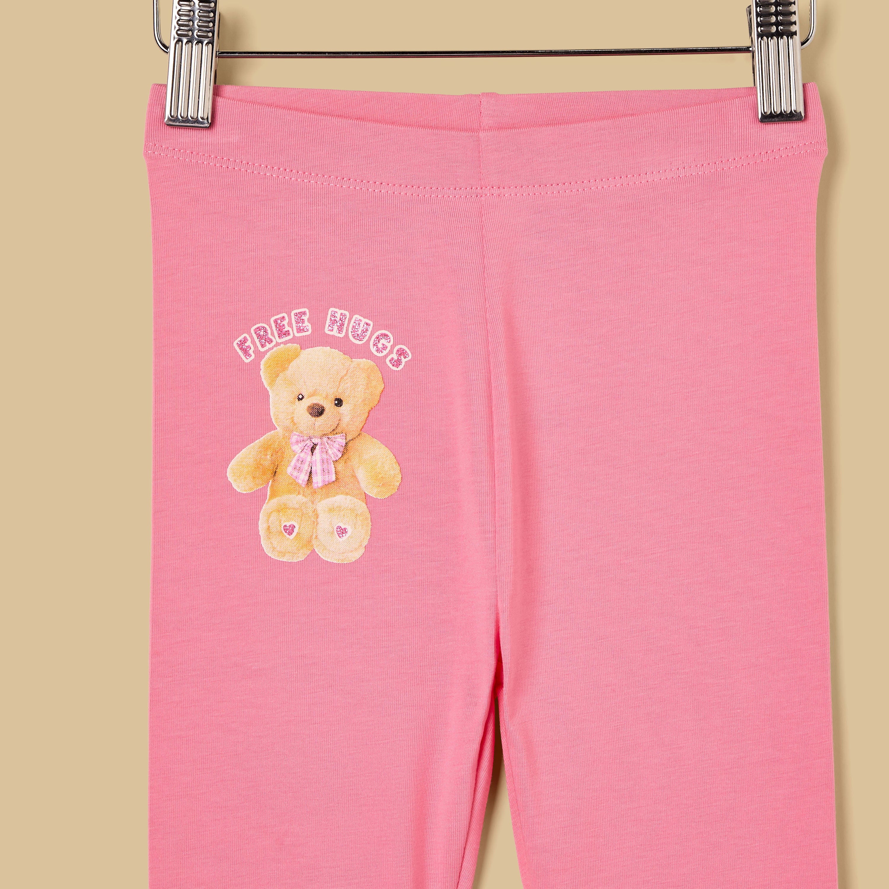 Teddy Bear Print Leggings