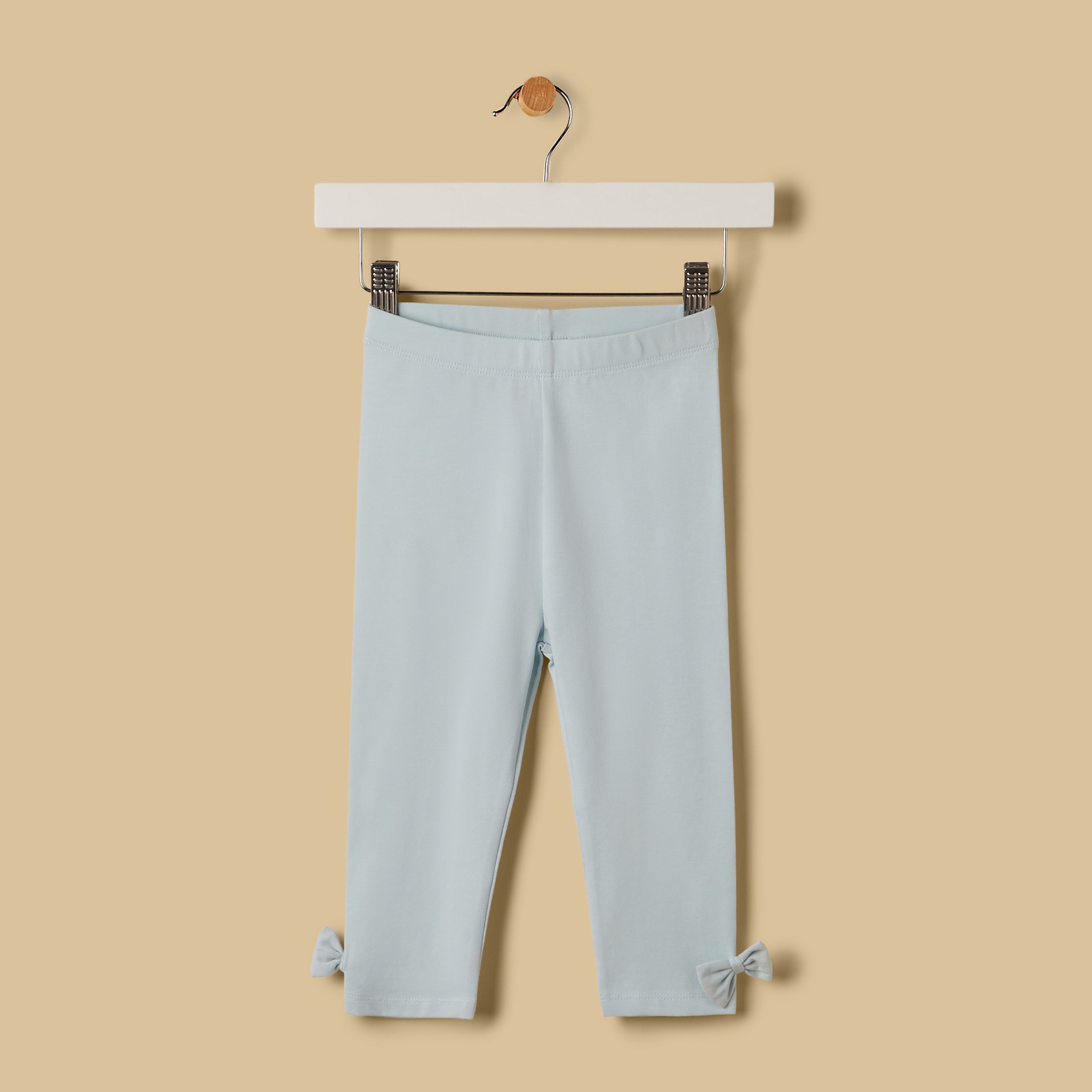Bow Accent Leggings - Blue / 12-18 mths