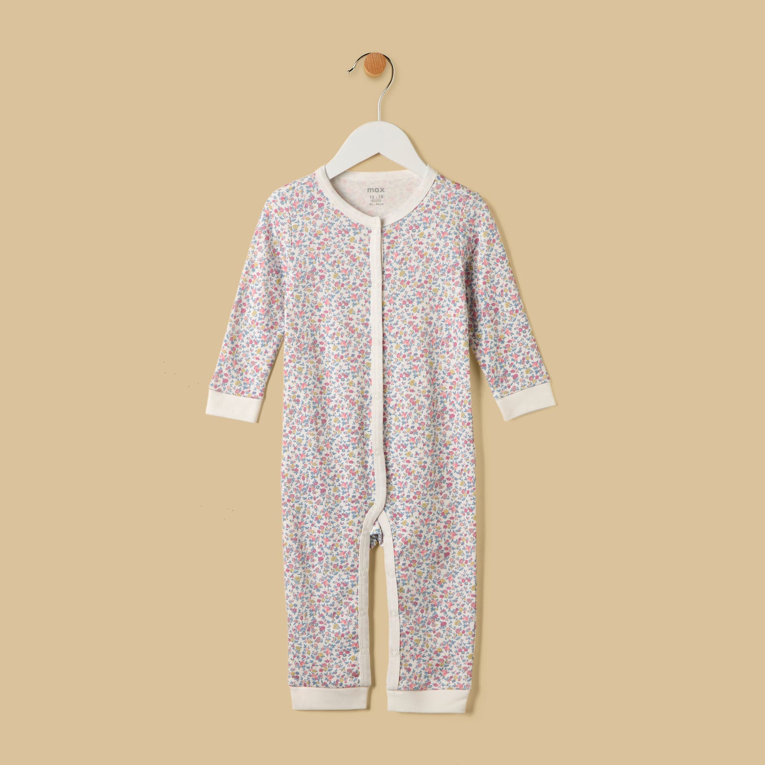 Printed Romper and Sleepsuit Set
