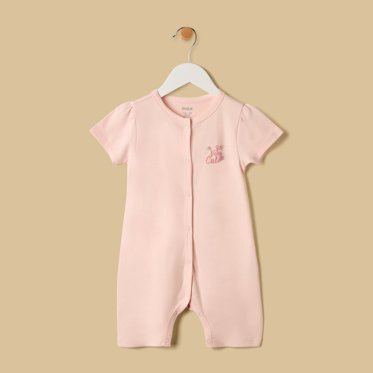 Printed Romper and Sleepsuit Set