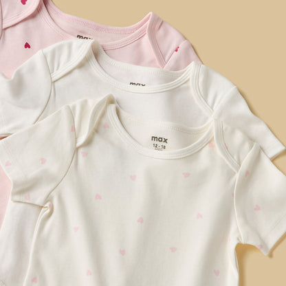 Pack of 3 - Printed Bodysuit