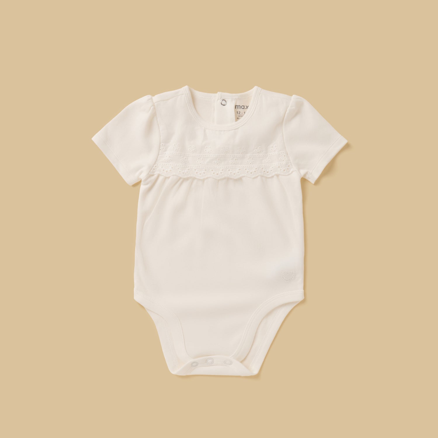 Pack of 3 - Heart Print Sleeveless Bodysuit