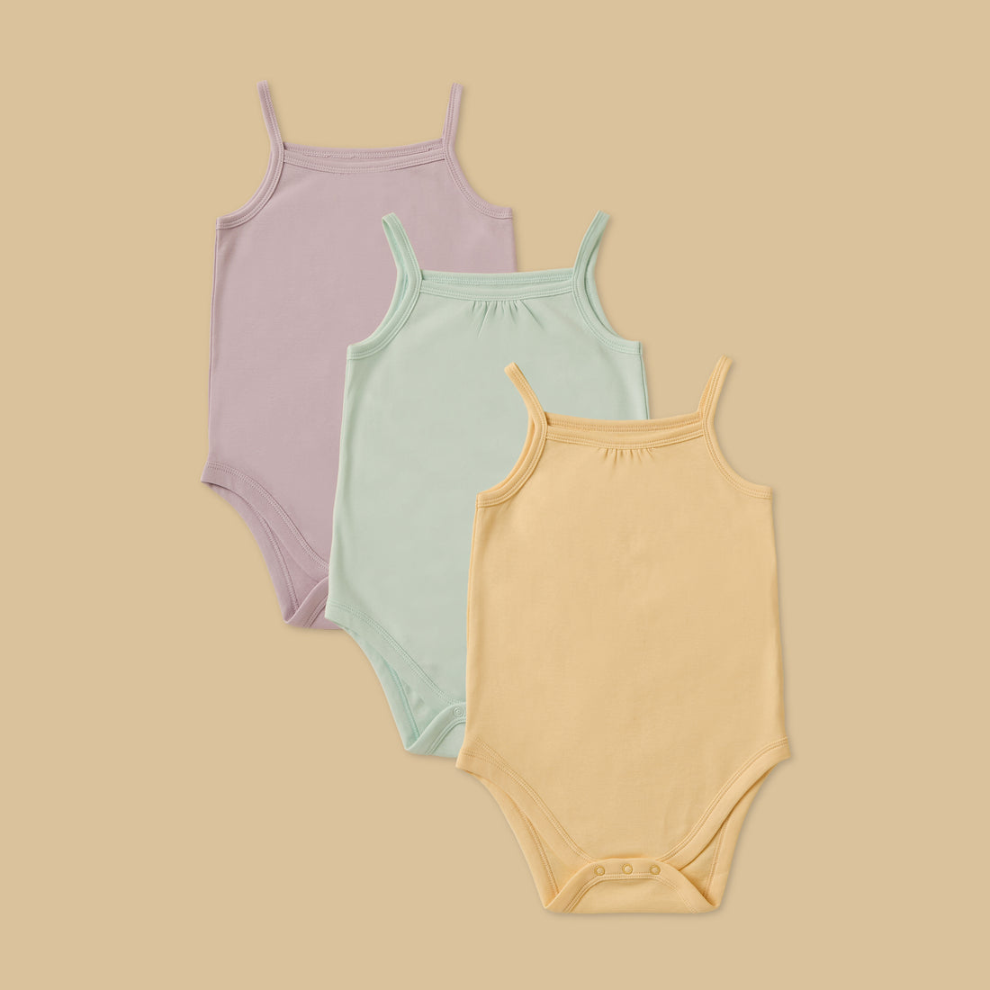 Pack of 3 - Sleeveless Bodysuit with Button Closure - Multicolour / 12-18 mths