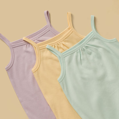 Pack of 3 - Sleeveless Bodysuit with Button Closure