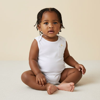 Pack of 3 - Assorted Sleeveless Bodysuit