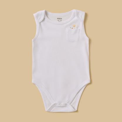 Pack of 3 - Assorted Sleeveless Bodysuit