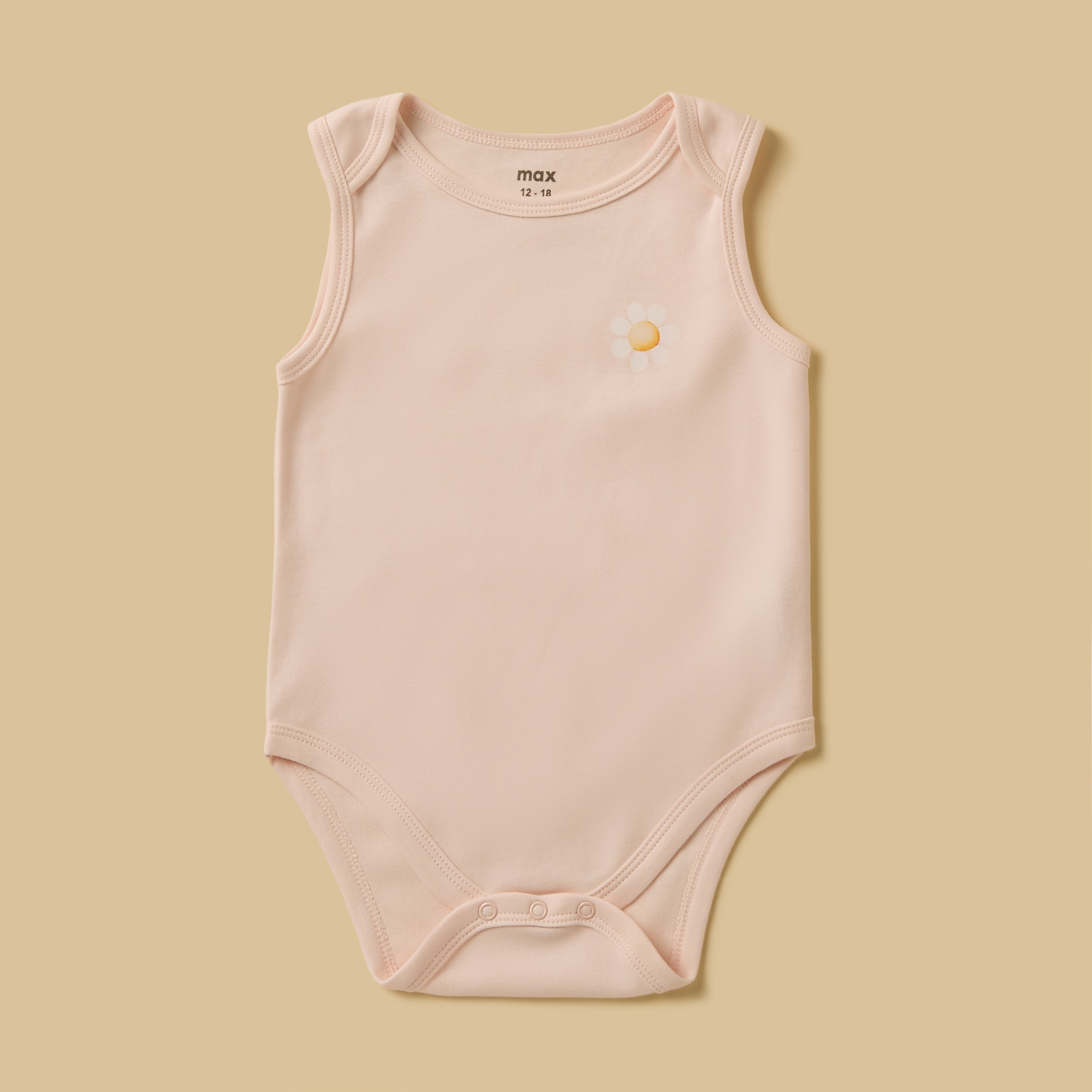 Pack of 3 - Assorted Sleeveless Bodysuit