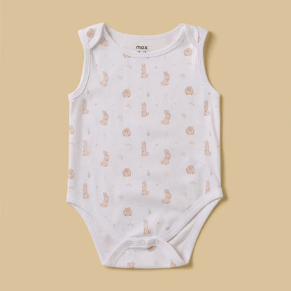 Pack of 3 - Assorted Sleeveless Bodysuit