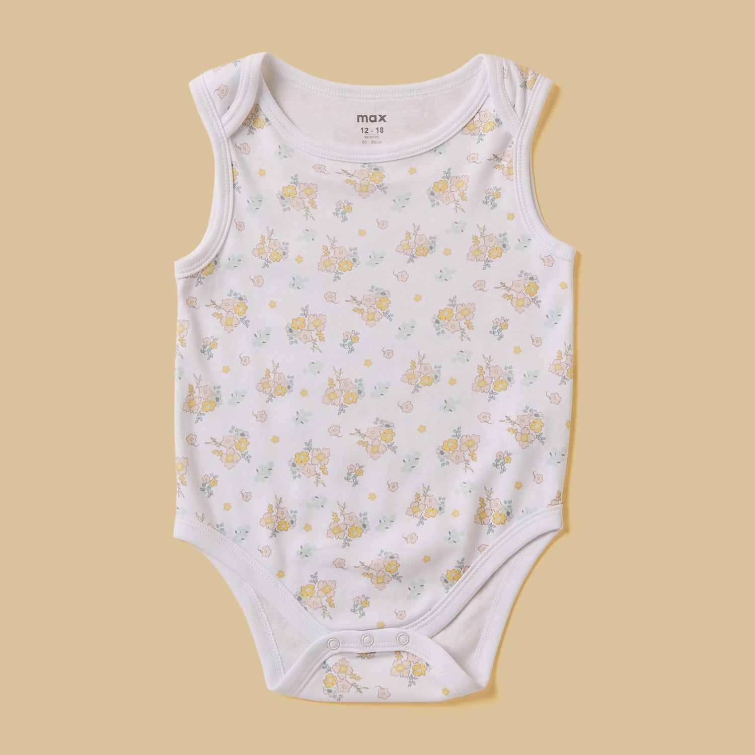 Pack of 3 - Assorted Sleeveless Bodysuit