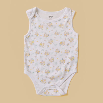 Pack of 3 - Assorted Sleeveless Bodysuit