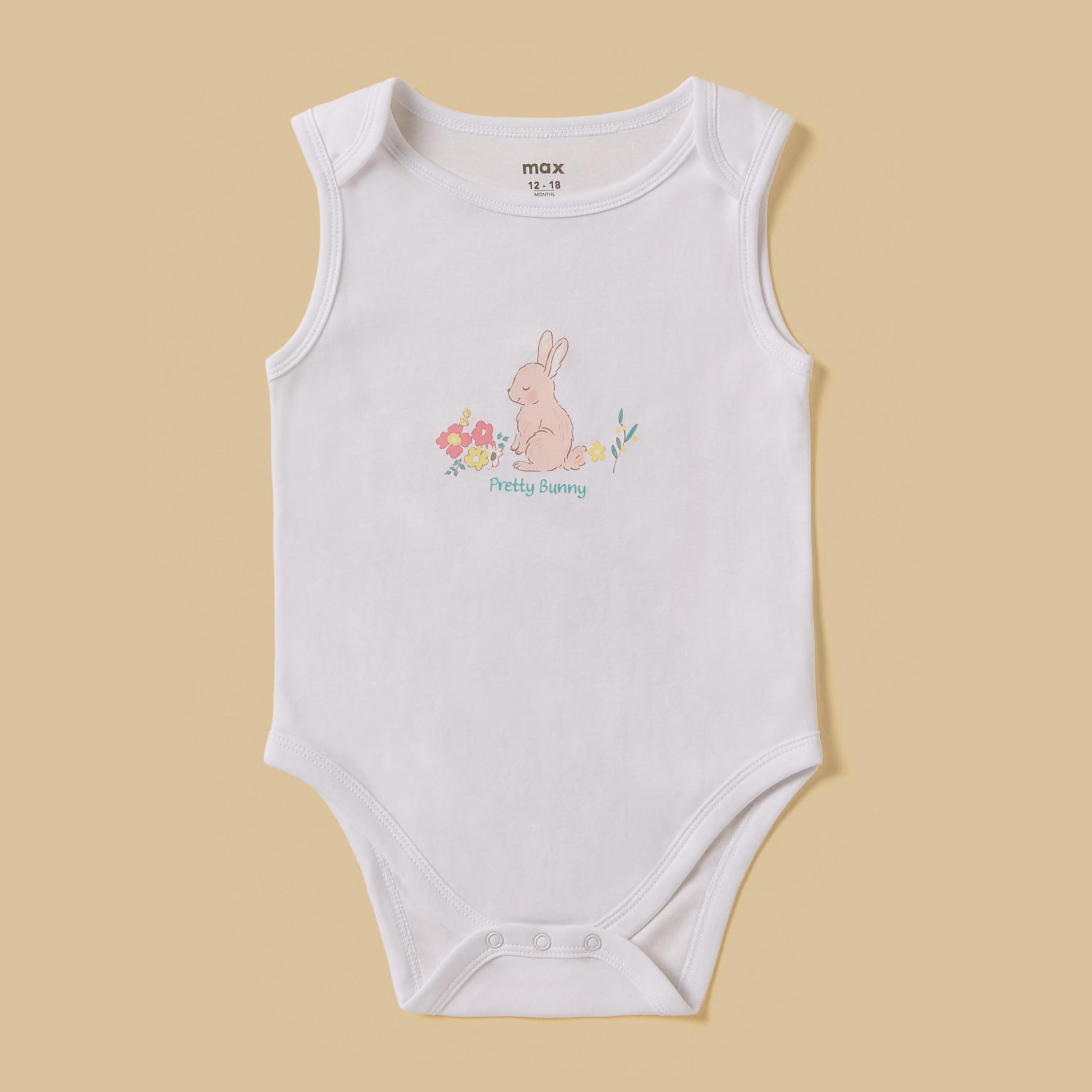 Pack of 3 - Assorted Sleeveless Bodysuit