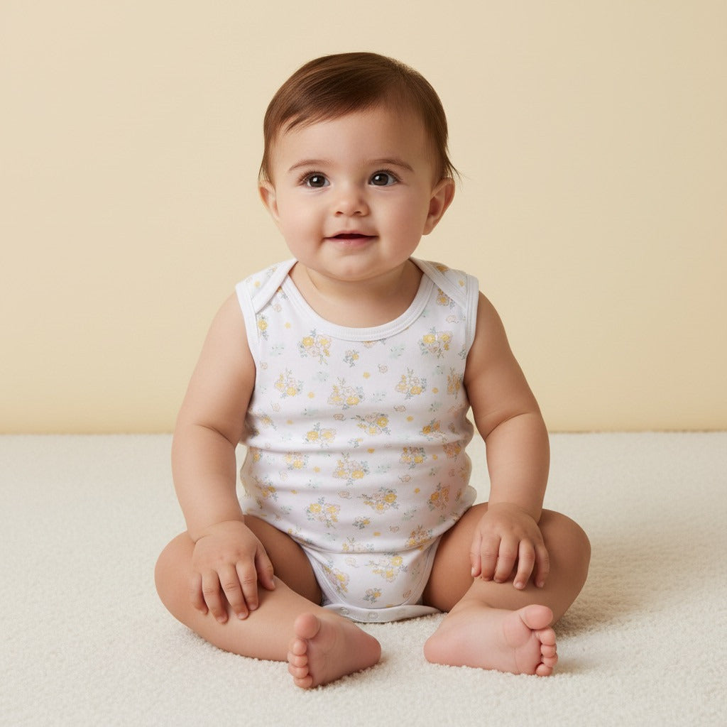 Pack of 3 - Assorted Sleeveless Bodysuit