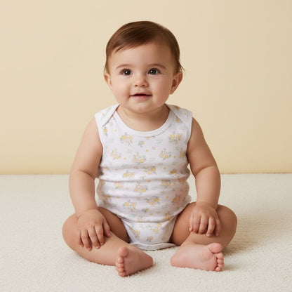 Pack of 3 - Assorted Sleeveless Bodysuit
