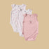 Pack of 3 - Strawberry Print Sleeveless Bodysuit - Pink / 12-18 mths