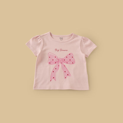 Pack of 2 - Bow Print Cotton Pyjama Set