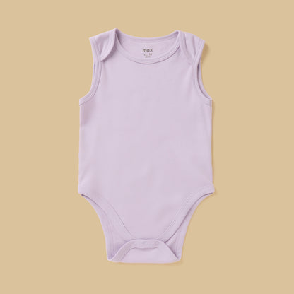 Pack of 5 - Floral Print Sleeveless Cotton Bodysuit