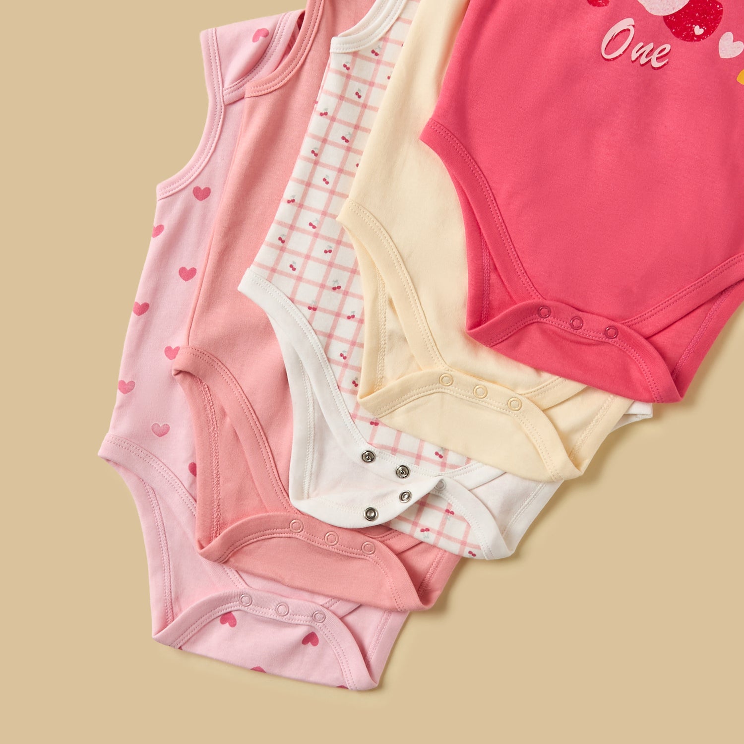 Pack of 5 - Assorted Cotton Bodysuit