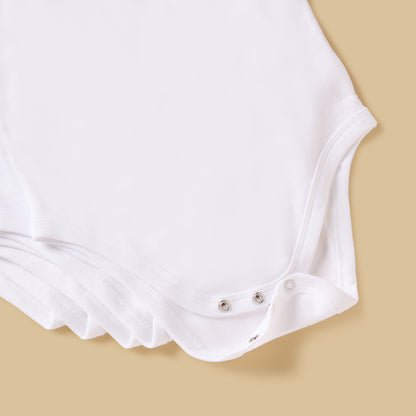 Pack of 5 - Strappy Bodysuit with Button Closure