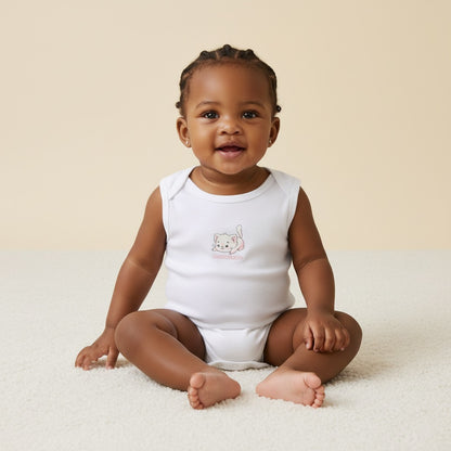 Pack of 5 - Cat Print Cotton Bodysuit