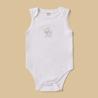 Pack of 5 - Cat Print Cotton Bodysuit