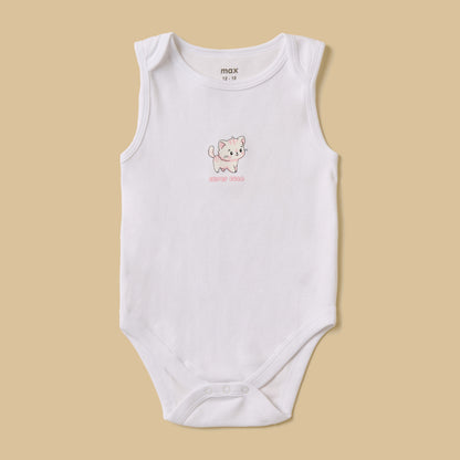 Pack of 5 - Cat Print Cotton Bodysuit