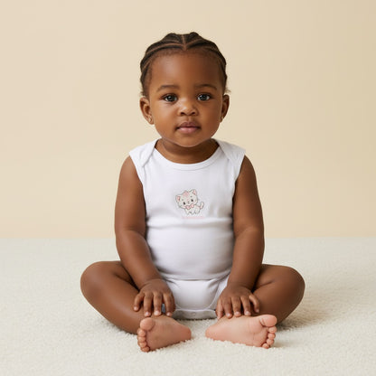 Pack of 5 - Cat Print Cotton Bodysuit