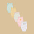 Pack of 5 - Assorted Sleeveless Cotton Bodysuit - Pink / 12-18 mths