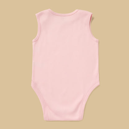 Pack of 5 - Assorted Sleeveless Cotton Bodysuit