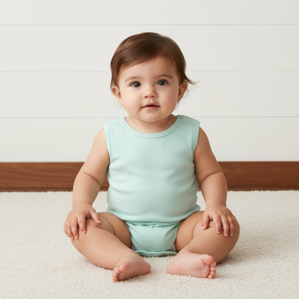 Pack of 5 - Assorted Sleeveless Cotton Bodysuit