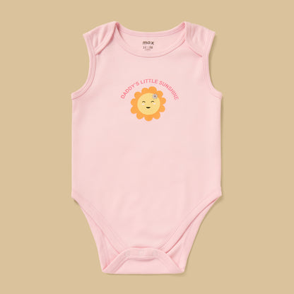 Pack of 5 - Assorted Sleeveless Cotton Bodysuit