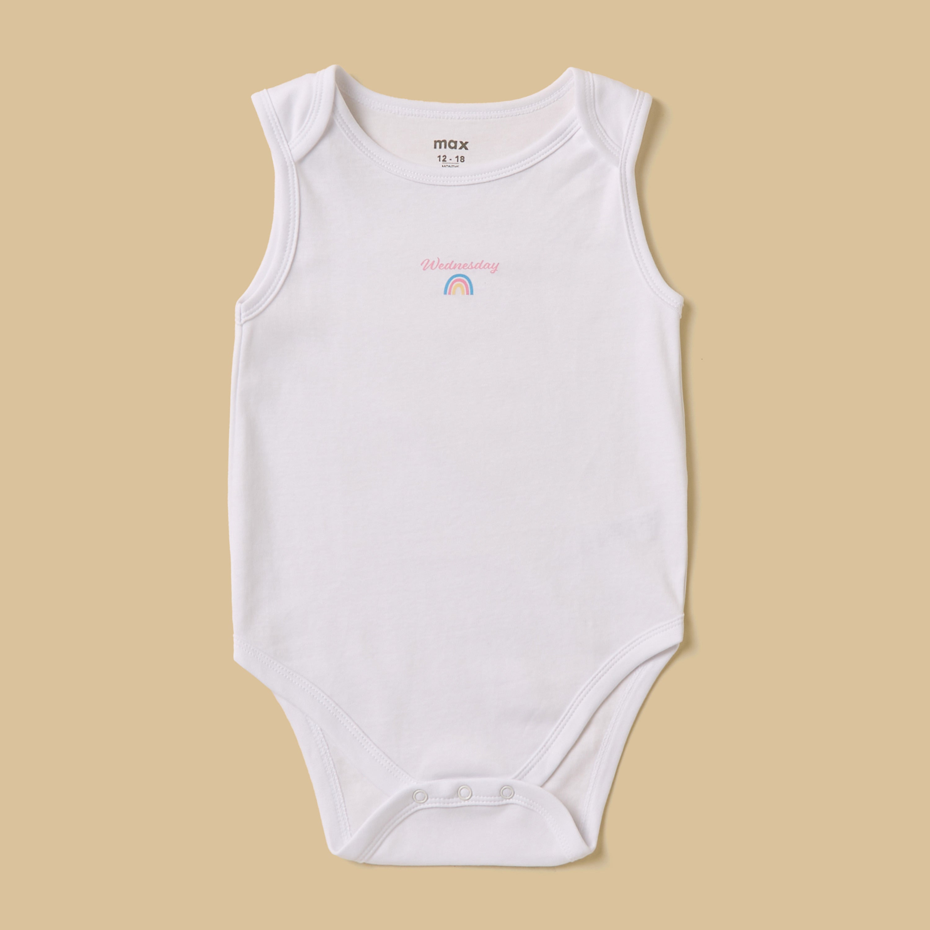 Pack of 7 - Days of the Week Print Cotton Bodysuit