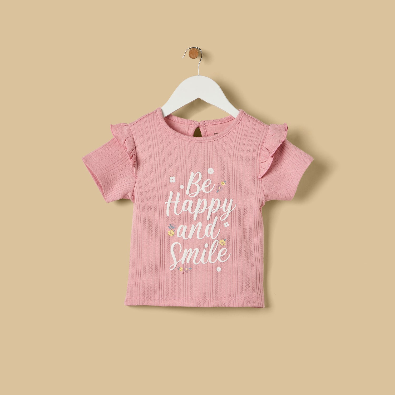 Slogan Print Cotton Shorts Set