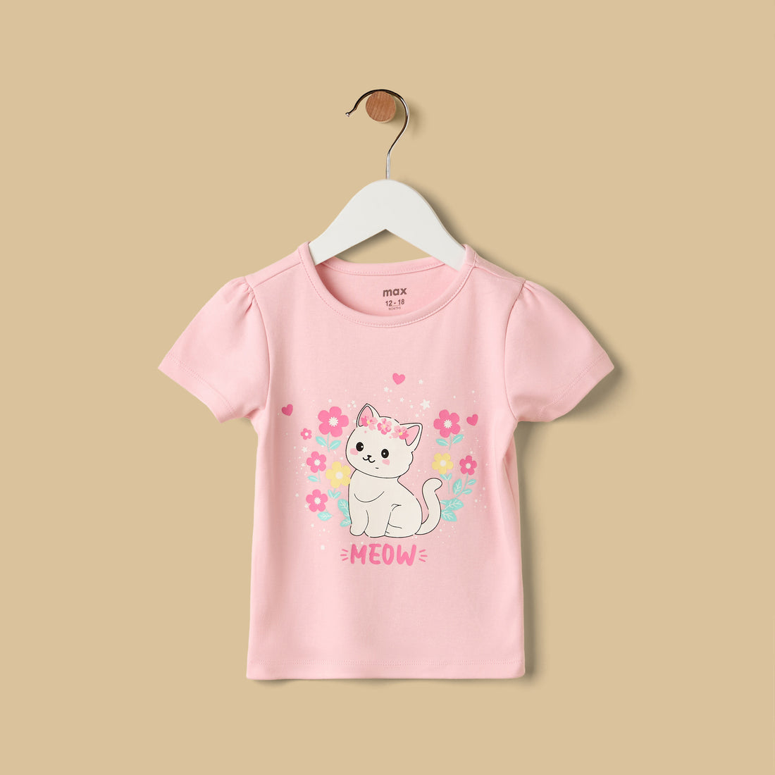Cat Print Shorts Set
