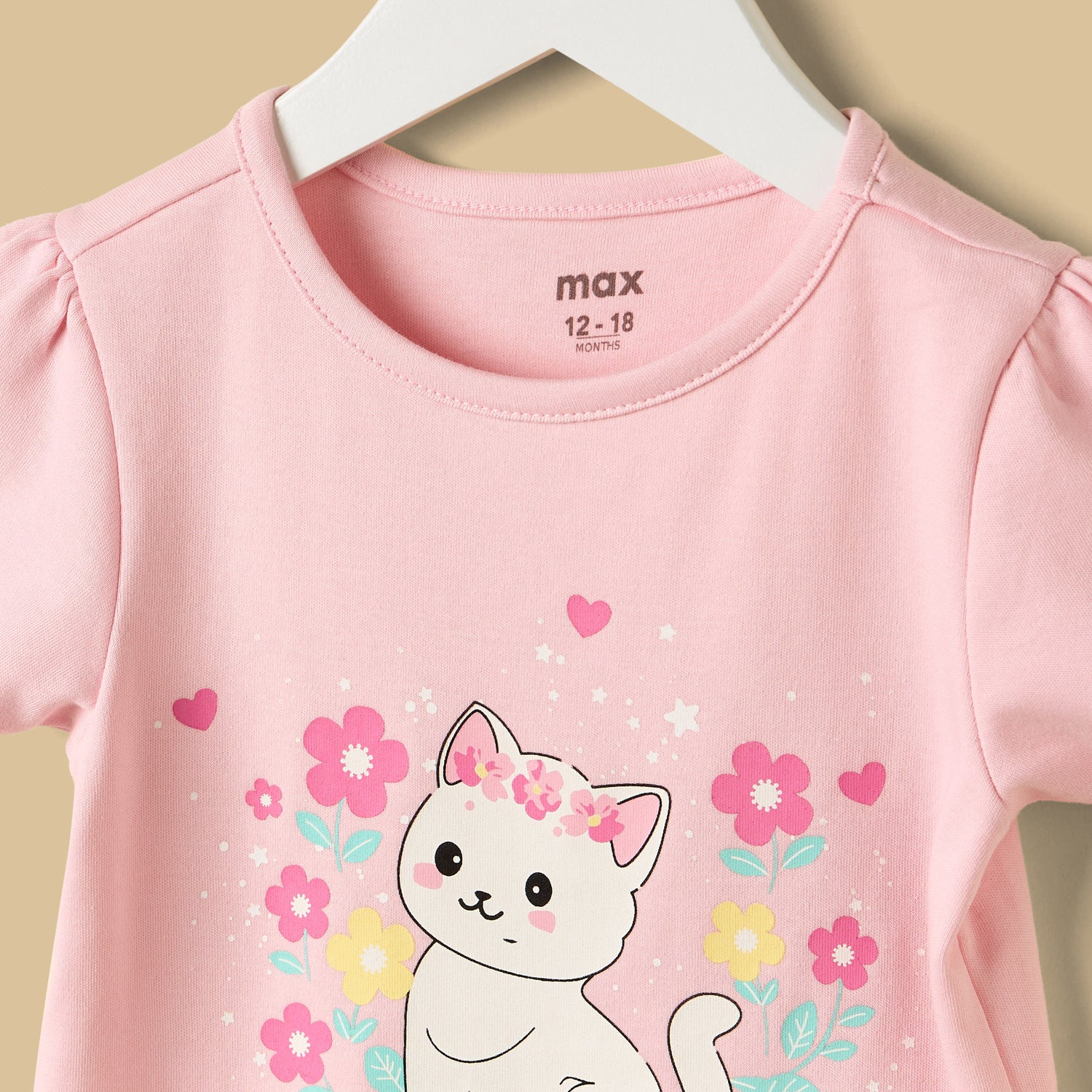Cat Print Shorts Set