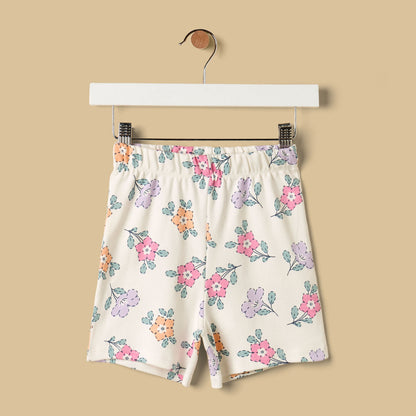 Floral Print Shorts Set