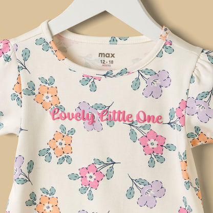 Floral Print Shorts Set