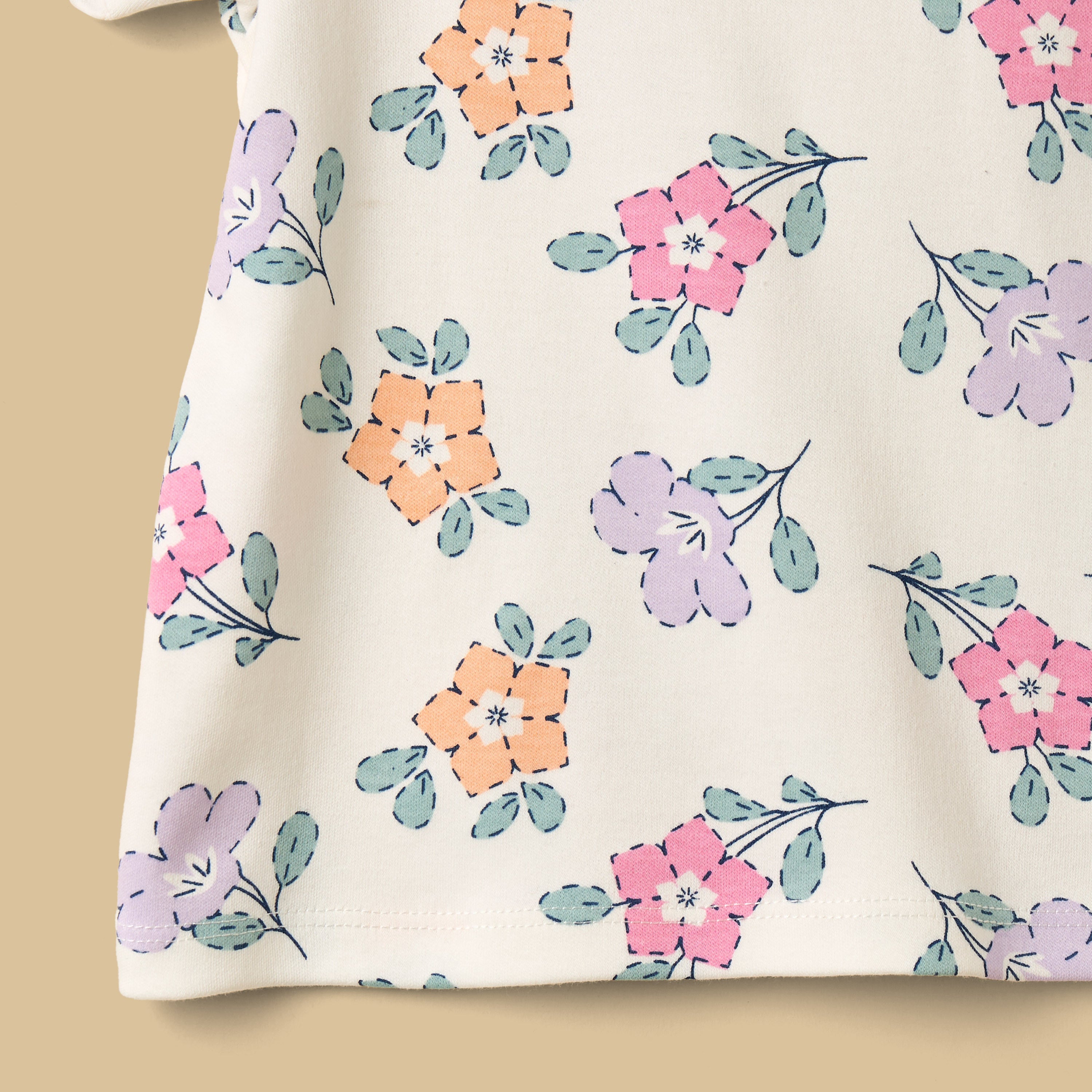 Floral Print Shorts Set