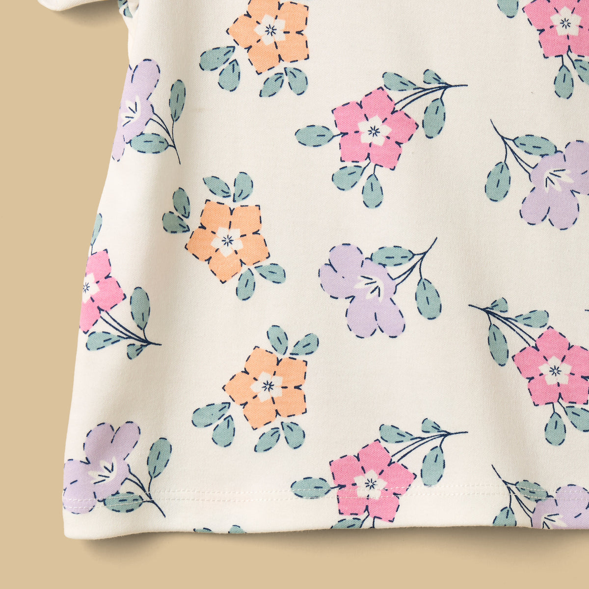 Floral Print Shorts Set