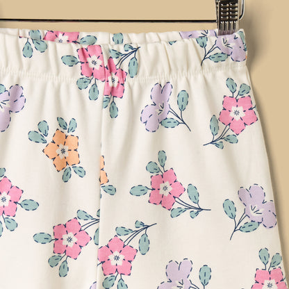 Floral Print Shorts Set
