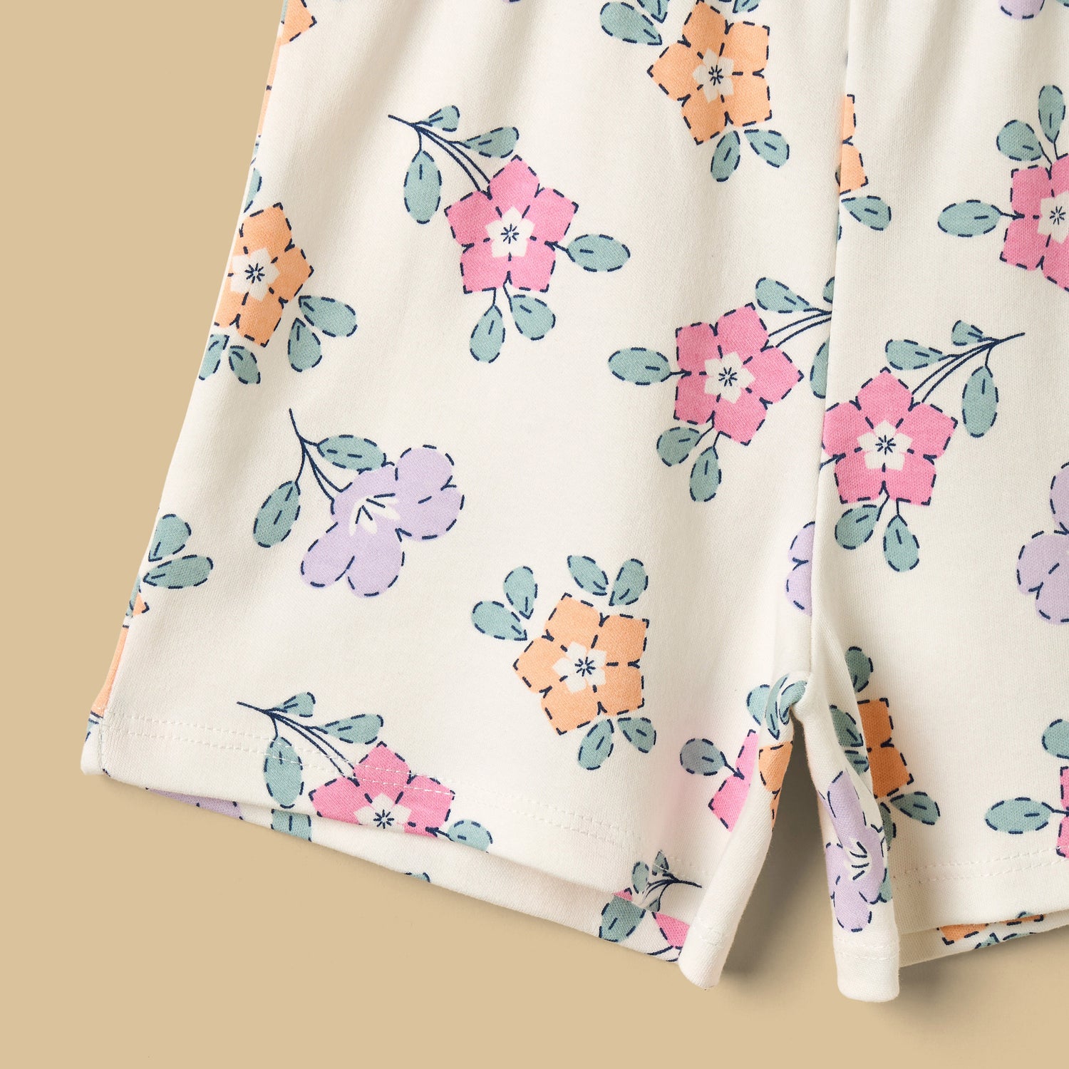 Floral Print Shorts Set