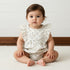 Floral Print Romper with Headband - Blue / 12-18 mths