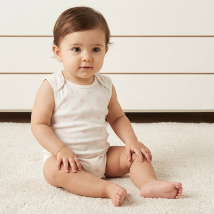 Pack of 3 - Assorted Sleeveless Cotton Bodysuit