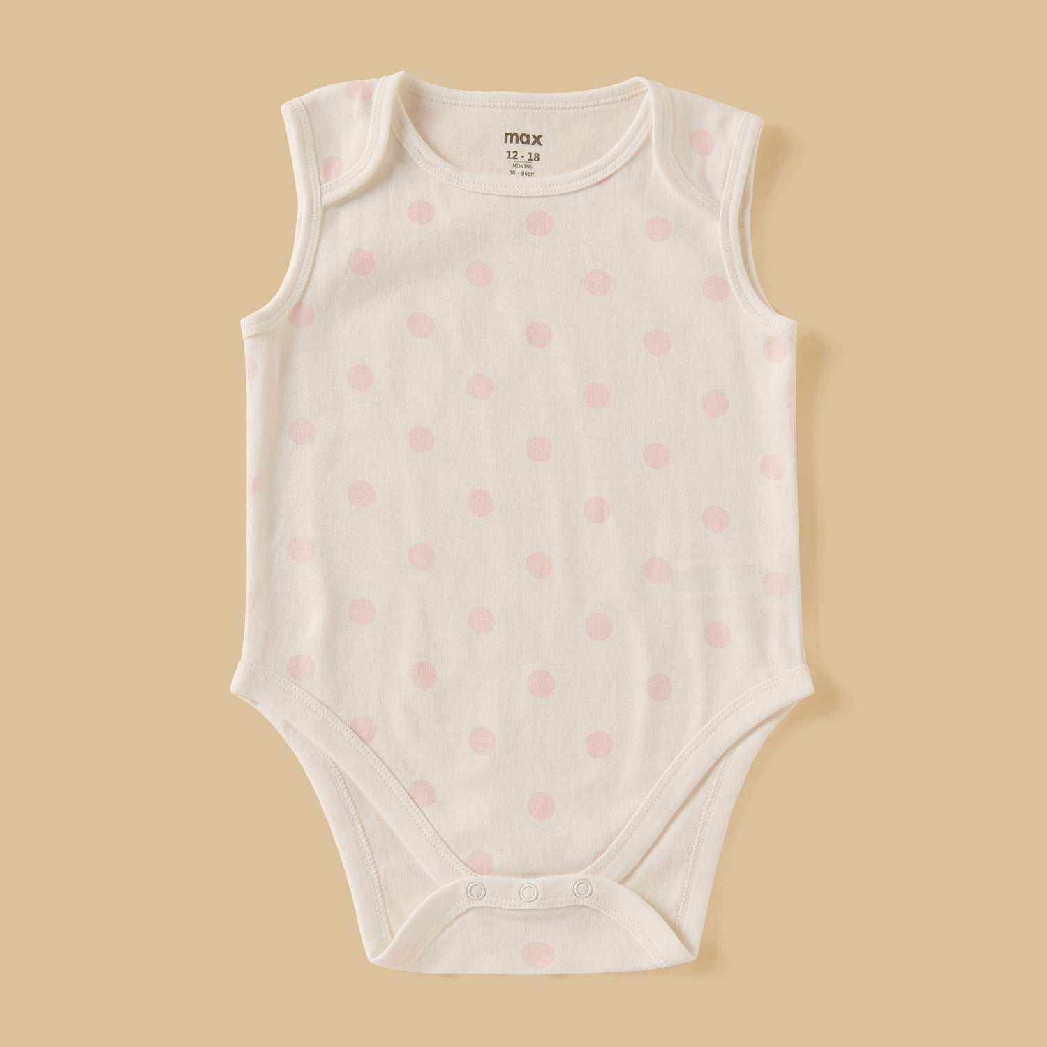 Pack of 3 - Assorted Sleeveless Cotton Bodysuit