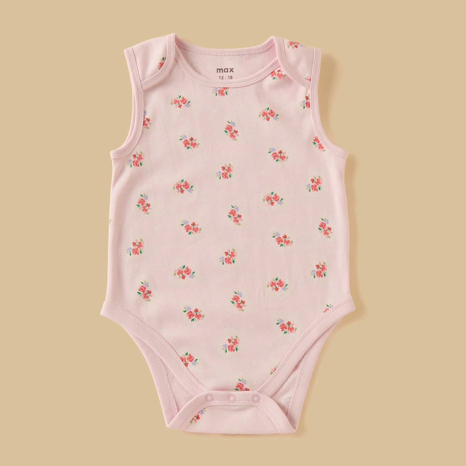 Pack of 3 - Assorted Sleeveless Cotton Bodysuit