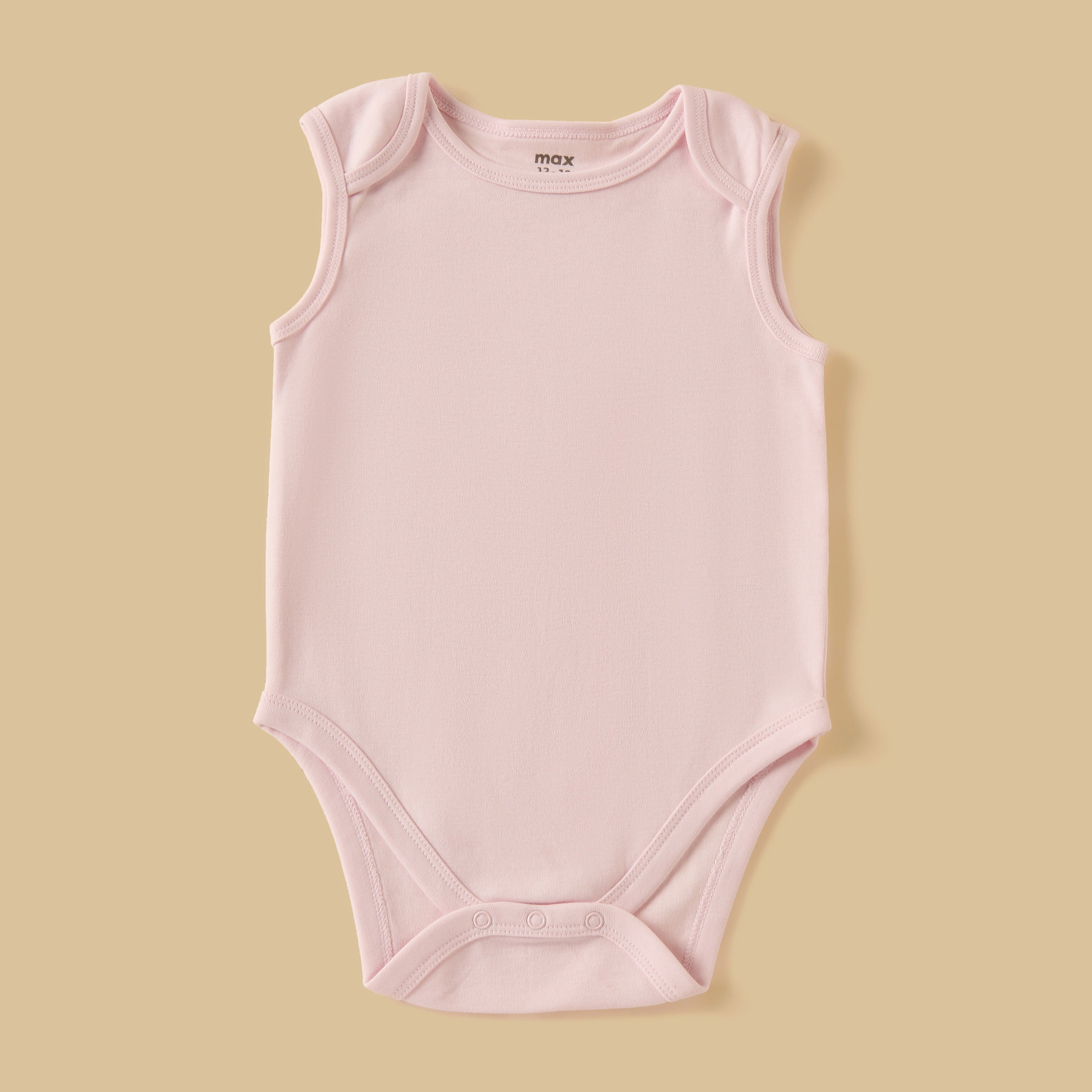 Pack of 3 - Assorted Sleeveless Cotton Bodysuit
