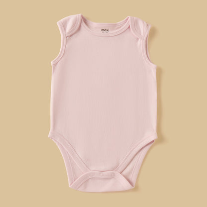 Pack of 3 - Assorted Sleeveless Cotton Bodysuit