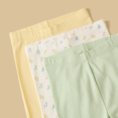 Pack of 3 - Floral Print Leggings