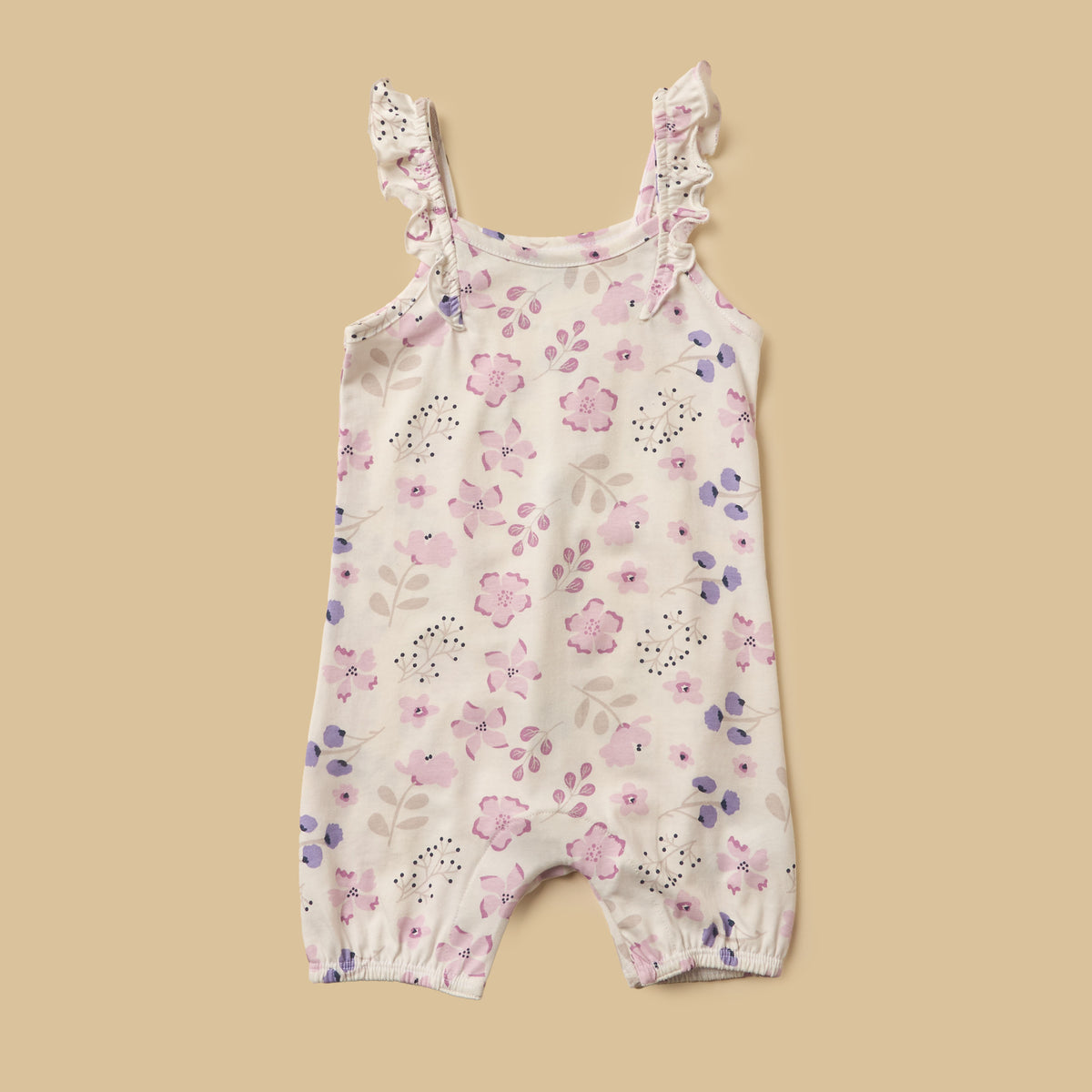 Pack of 3 - Floral Print Sleeveless Cotton Romper